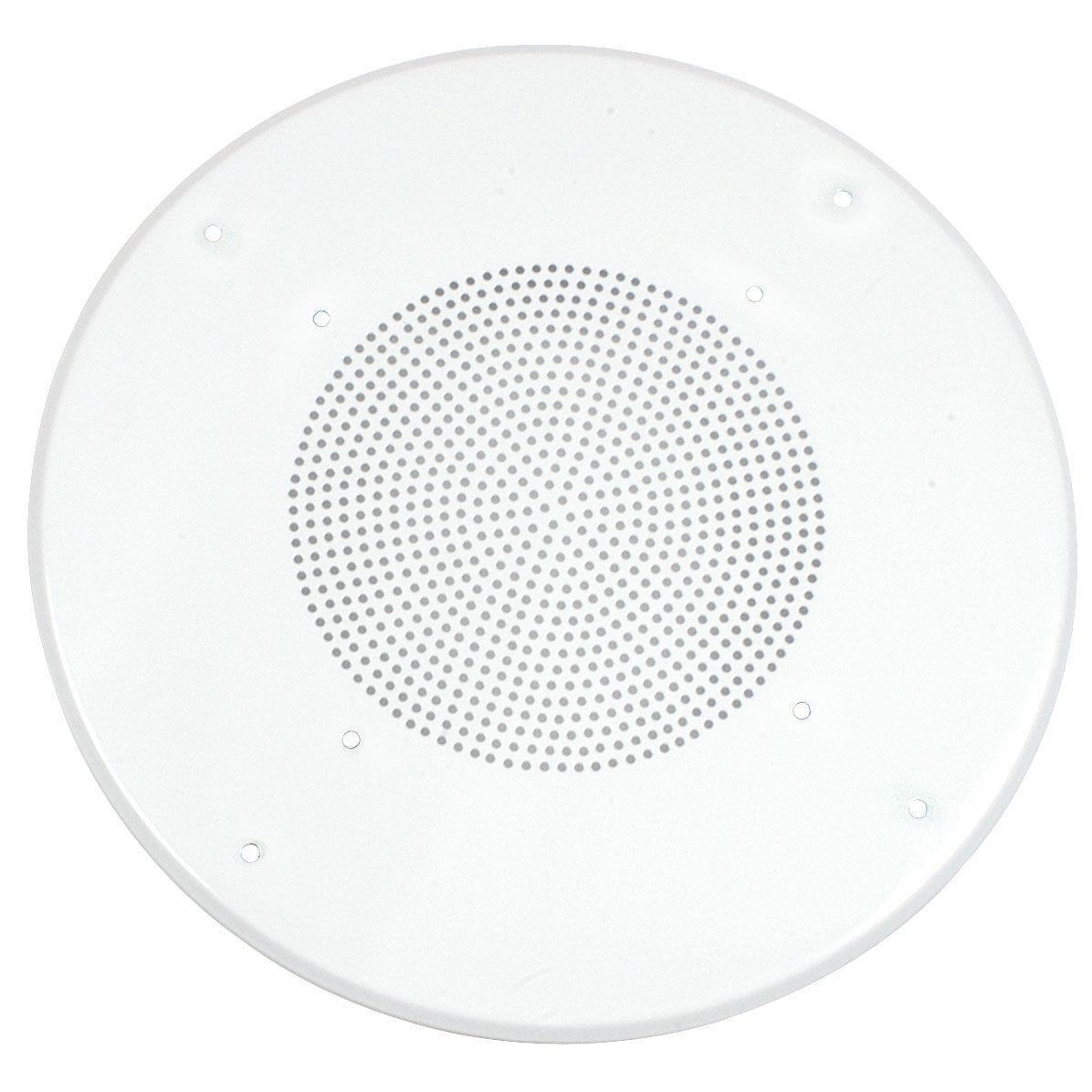 Parts Express White Round Commercial Ceiling Speaker Grill for 8" Speaker
